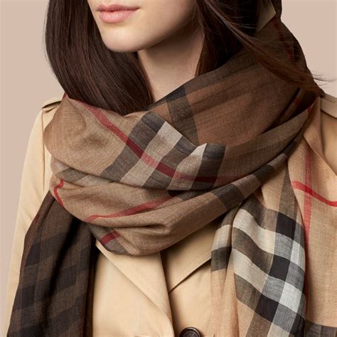 burberry wool silk scarf